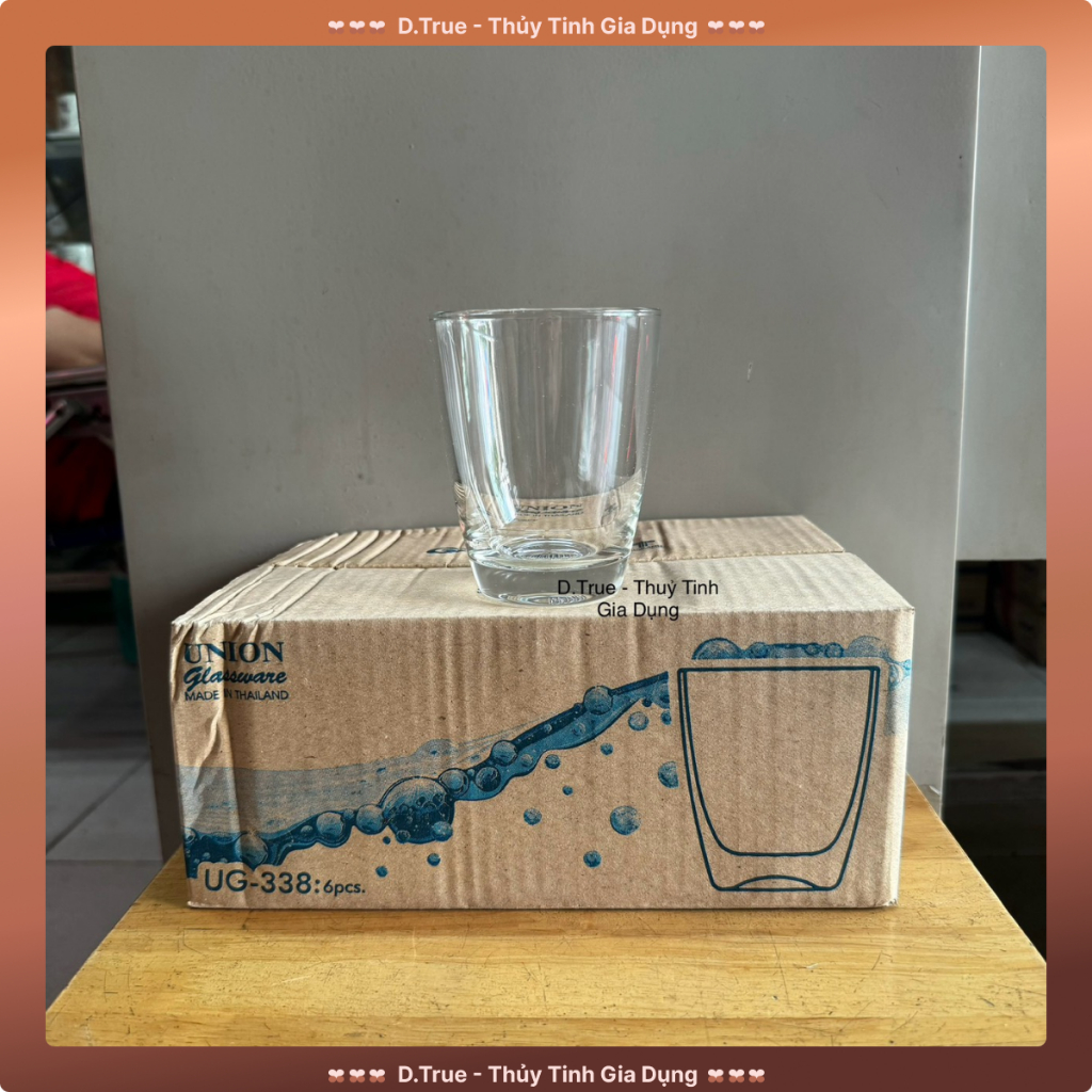 ชุด 6 ถ้วยยางลบน้ําเต้าแคระด้านล่างแก้วคุณภาพสูง UG-338