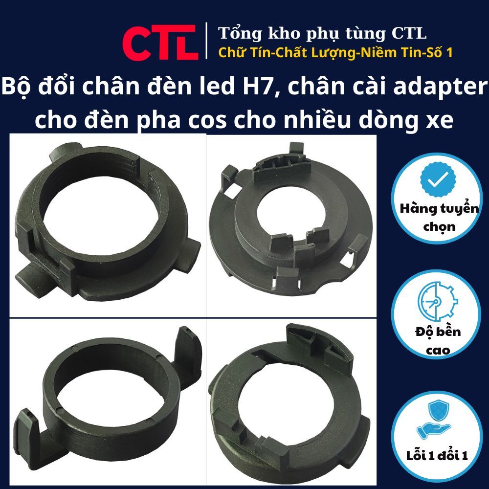 อะแดปเตอร์ขาตั้งไฟ led H7, อะแดปเตอร์ไฟหน้า cos สําหรับ Kia, Hyundai, Nissan,...