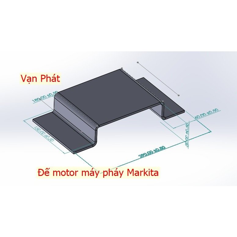 Markita Omega 290x50x150x5mm ฐานมอเตอร์เครื่องกัดมือ