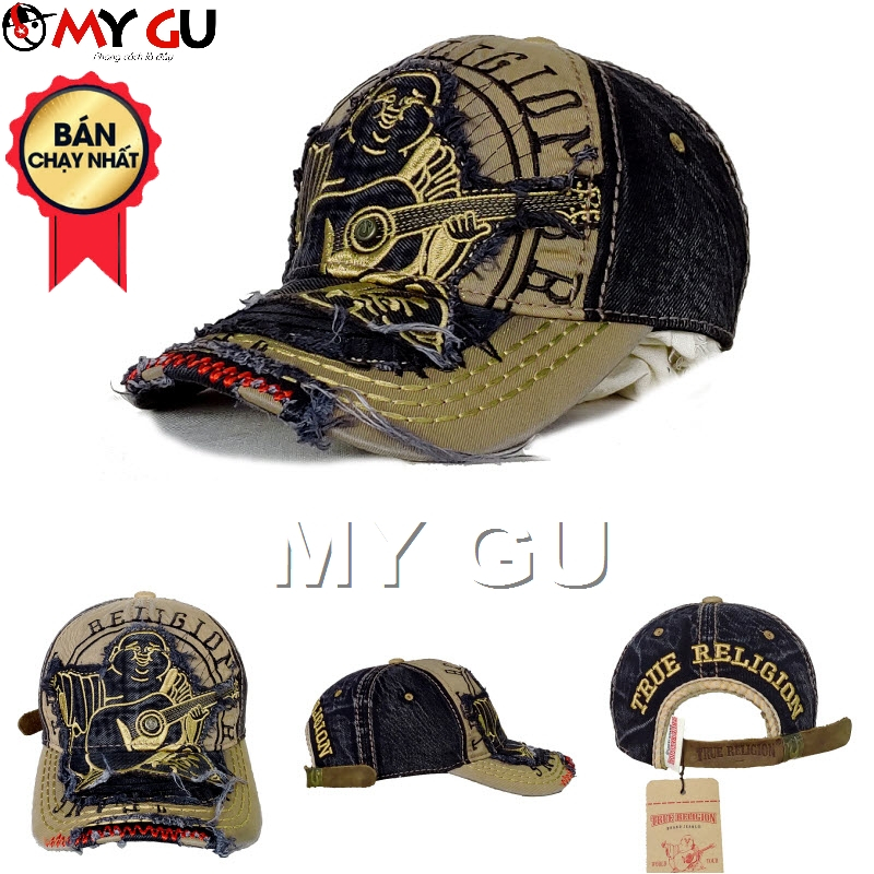 TRUE RELIGEION M804 หมวกยีนส์ส่งออกระดับพรีเมียม