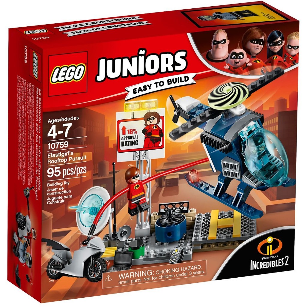 10759 LEGO JUNIORS INCREDIBLES 2 ไล่ล่าของ Elastigirl