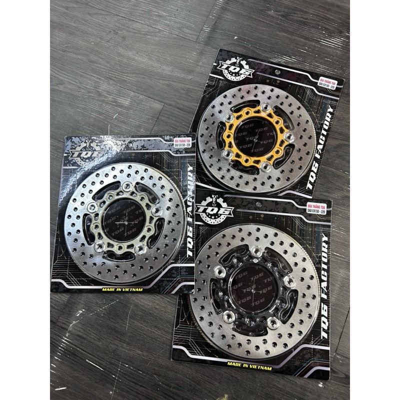 จานเบรคหลัง 220mm TQ6 Ex150 Ex155 Ex135- จานหลัง ex150 Ex135 Ex155 220mm -TQ6