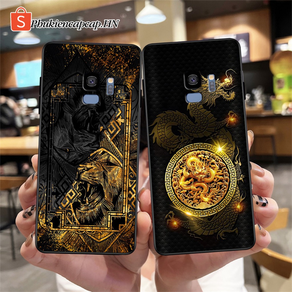 เคส Samsung S9 / S9 Plus / S9+ - เคส Samsung พิมพ์ลายมังกรทอง แบรนด์พรีเมี่ยม