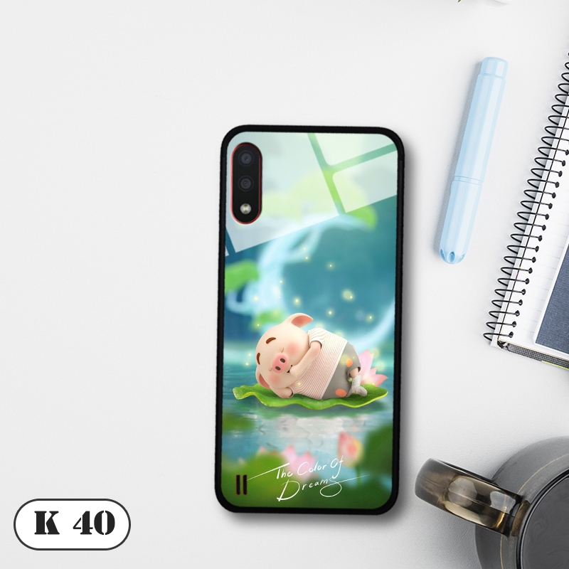 Samsung Galaxy A01/A01 core/A02/A2 core/A02S เคสกระจกนิรภัยขอบยืดหยุ่น