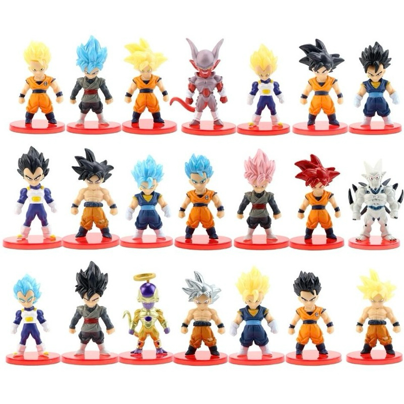 Dragonball Model Set 20 Dragon Ball Character Chibi WCF A Version - สูง 6-7 ซม. - ชั่ง 300 กรัม - Dr