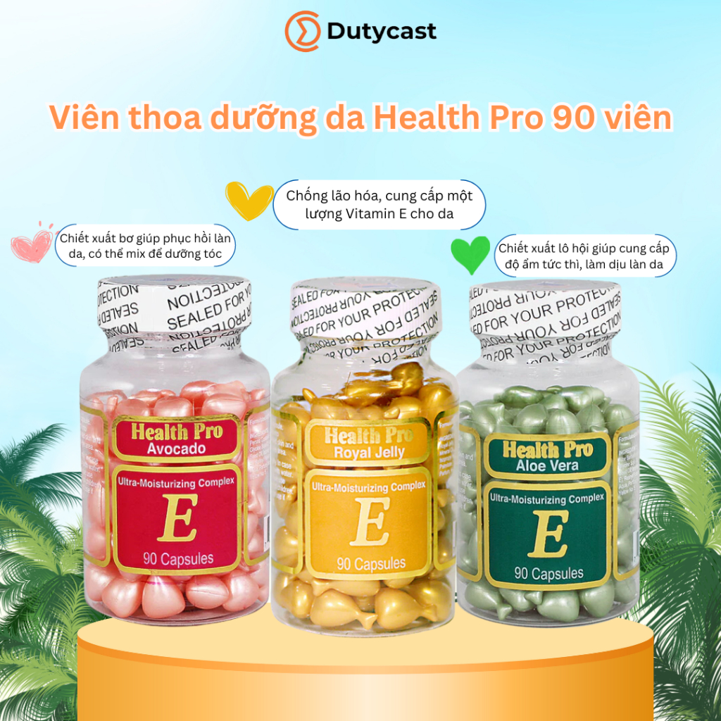Health Pro Royal Jelly Vitamin E Skin Oil - 90 แคปซูล