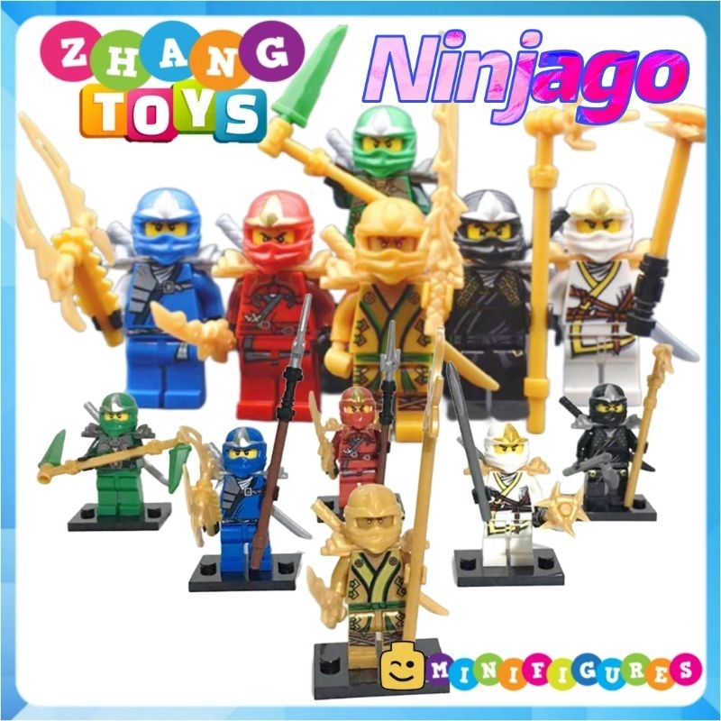 Ninja 36 season 3 Puzzle Toy Zane - Golden Ninja - Cole - Lloyd - Jay - Kai Minifigures PRCK GA131 136