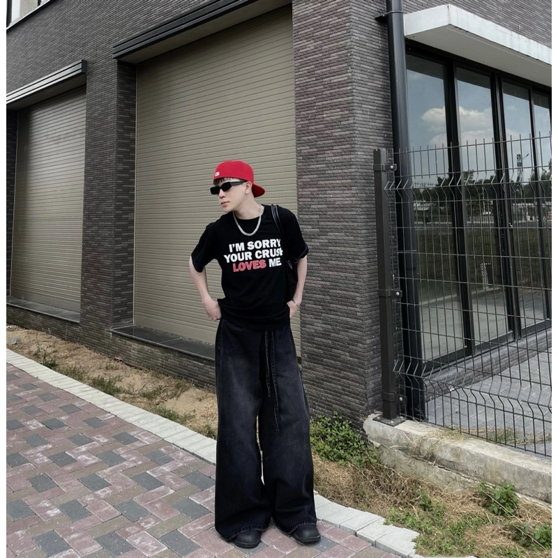 Menswear Pants-กางเกงยีนส์ขายาวขากว้างสําหรับทุกเพศสําหรับผู้ชายและผู้หญิง