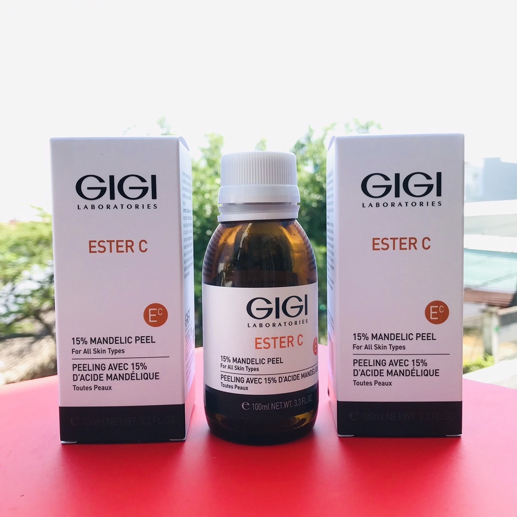 Gi ESTER C 15 % Mandelic Peel Bio-Skin Changing Essence ช ่ วยฟื ้ นฟู, Even Skin Tone, ลดสิว , ผิวกระจ ่ างใส
