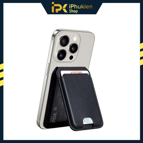 Leather Wallet [WITH HOLDER] WiWU Mag Wallet Pro สะดวกสําหรับ IP