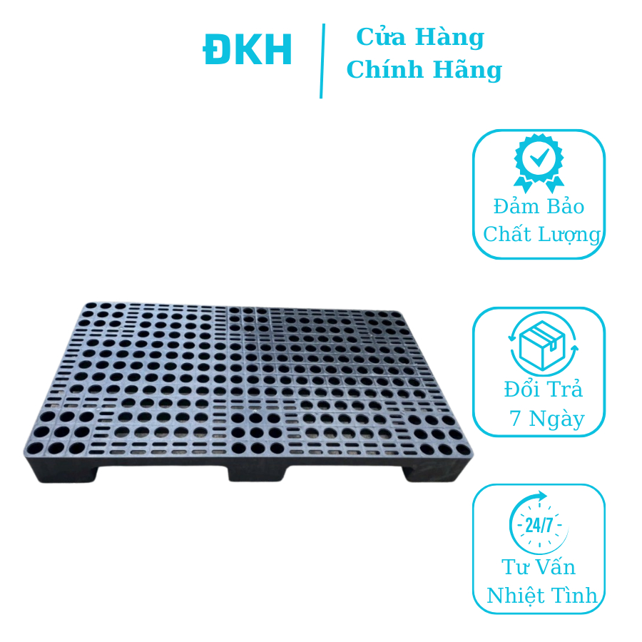 พื้นพลาสติกสีดํา พาเลท 60x100x10 ซม