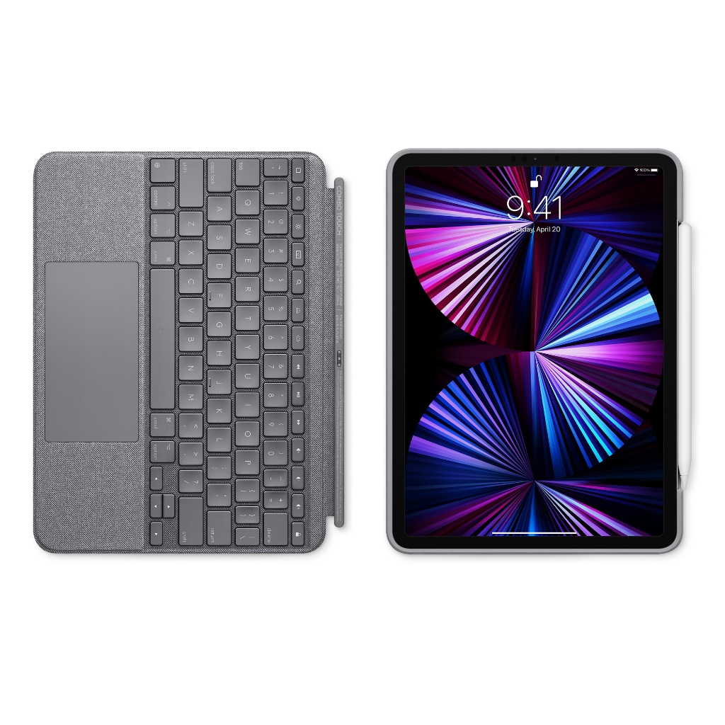 Logitech ของแท้] Combo Touch สําหรับ Ipad Pro 11 (M1,M2) / 12.9 (gen 5,6) / Air (gen3, 4,5,6) / Ipad