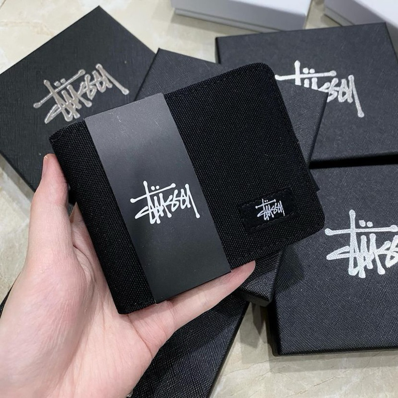 Stussy BASIC WALLET IN WATER RESISTANT POLYESTER CANVAS FABRIC – ร้าน NOPI