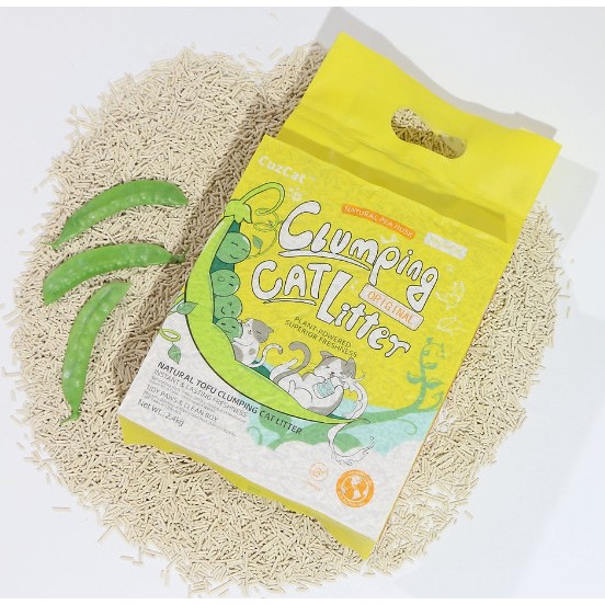 NATURE CUZCAT TOFU Soy Cat - โถสุขภัณฑ์ออร์แกนิก Flush Cat Cat 6L