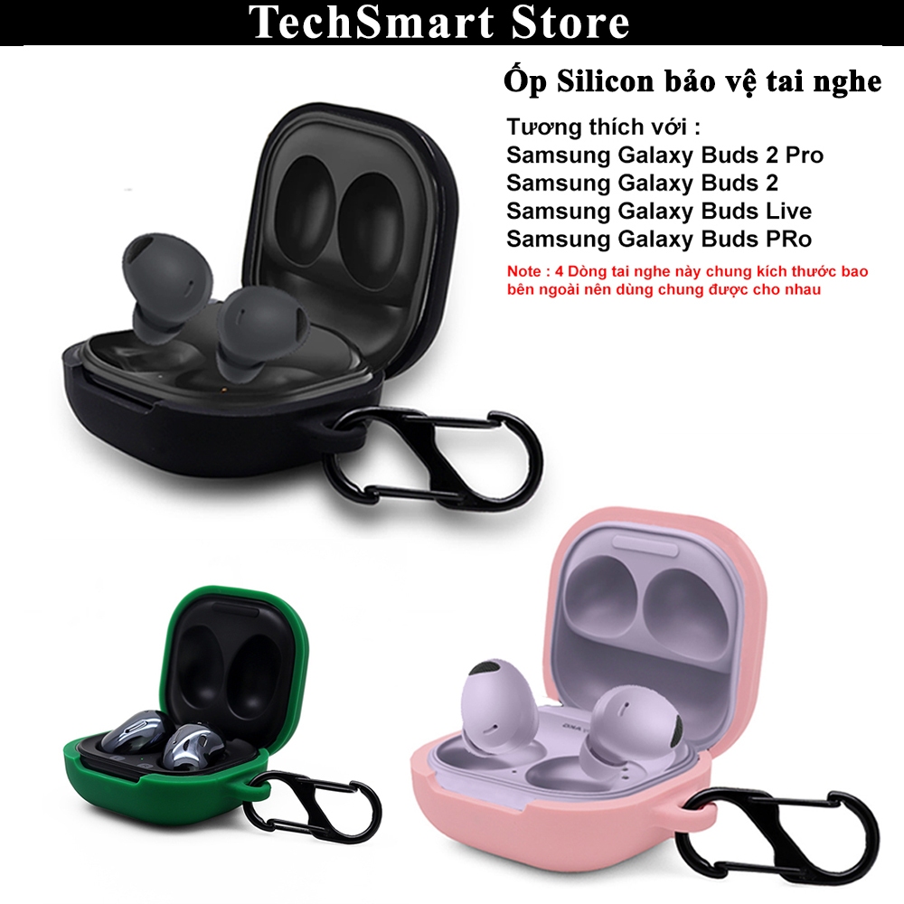 เคสซิลิโคนป้องกันสําหรับ Samsung Galaxy Buds Core,Buds 2 Pro/Buds FE/Buds Pro/Buds2/Buds Live