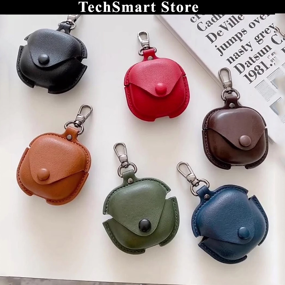 เคสหนังป้องกันสําหรับ Samsung Galaxy Buds Core,Buds 2 Pro,Buds Fe,Buds 2, Buds Live, Buds Pro