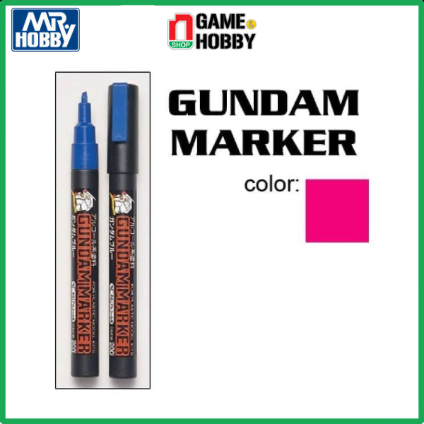 Gundam MARKER GM14 - FLUORESCENT PINK - Mr Hobby ของแท ้ GUNDAM Model Coloring Pen