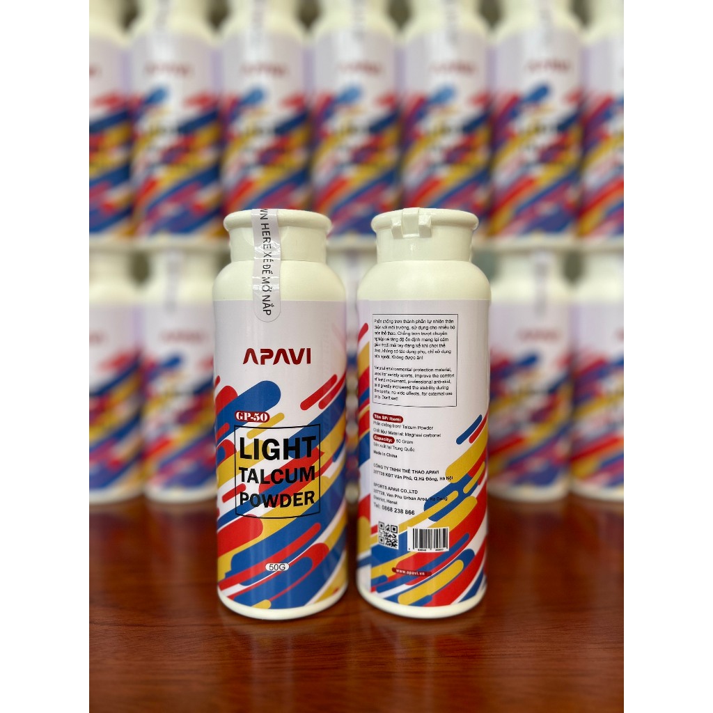 Apavi GP-50 VS แป้งเด็กลดเหงื่อ (Venson Sport)