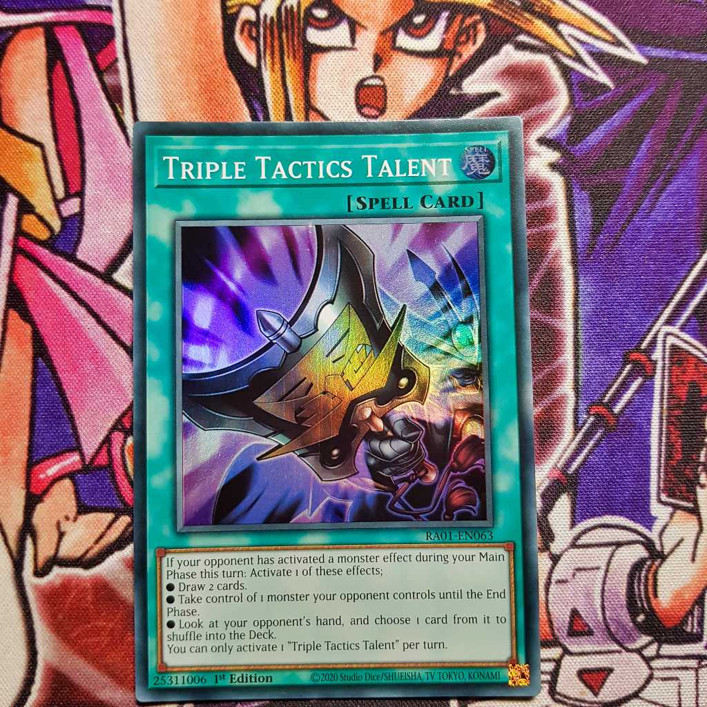 การ์ด Yugioh ของแท้ | Triple Tactics Talent | RA01 หายากมาก
