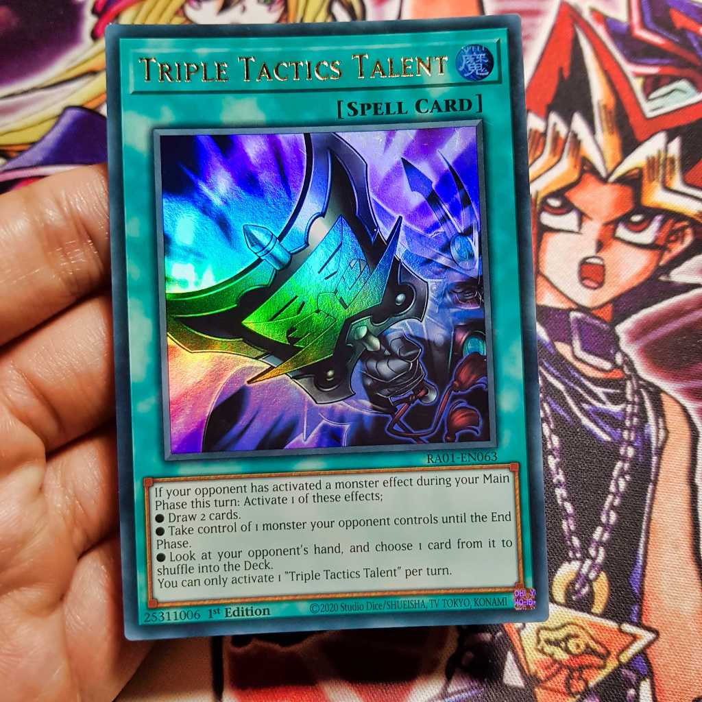 การ์ด Yugioh ของแท้ | Triple Tactics Talent | RA01 หายากมาก