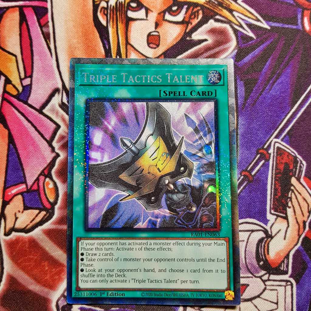 การ์ด Yugioh ของแท้ | Triple Tactics Talent | RA01 นักสะสมหายาก