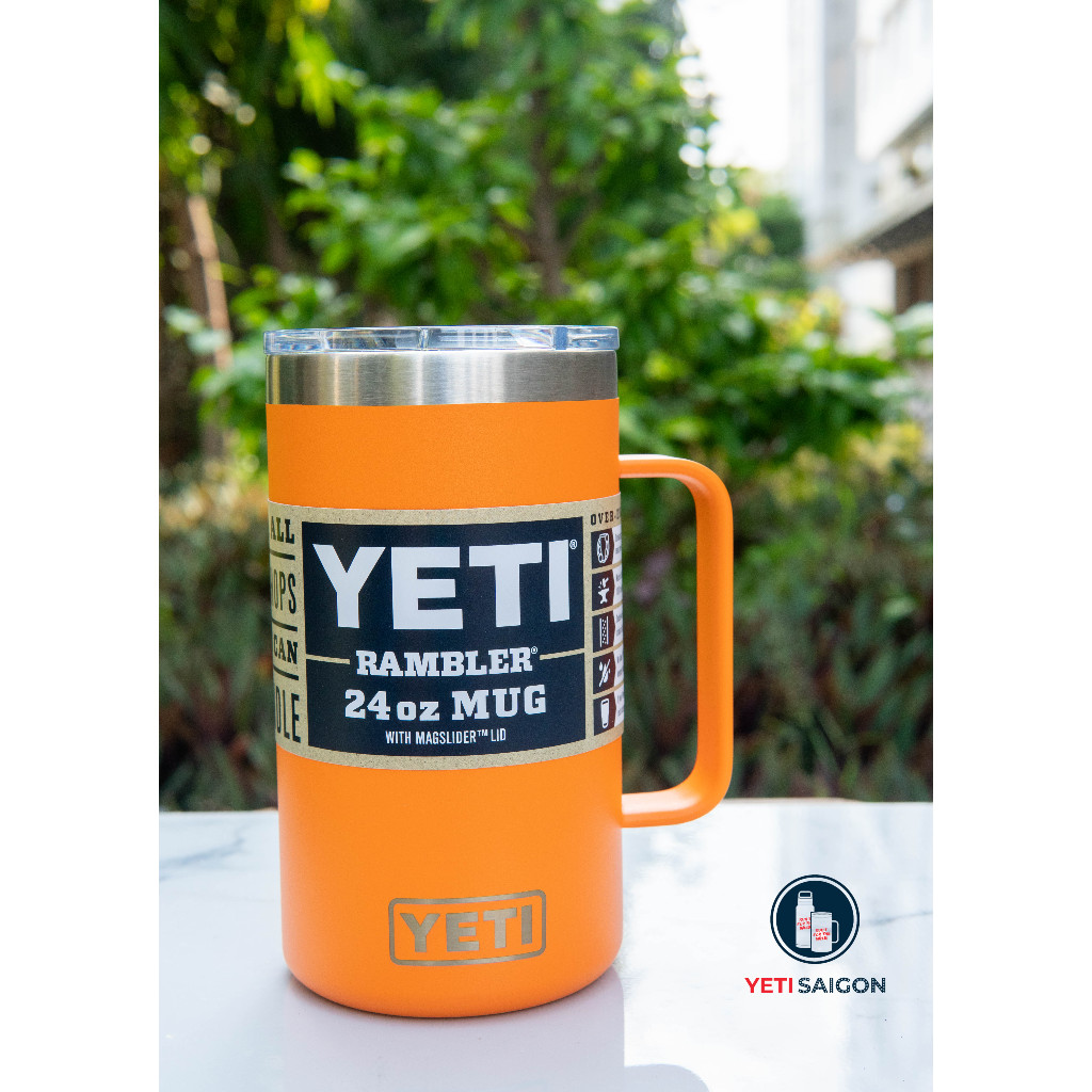 "Yeti ไซโกโนะ" Yeti Rambler 24oz แก้วพร้อม MagSlider ของแท้ Us ถ้วยนําเข้า - 12 เดือน