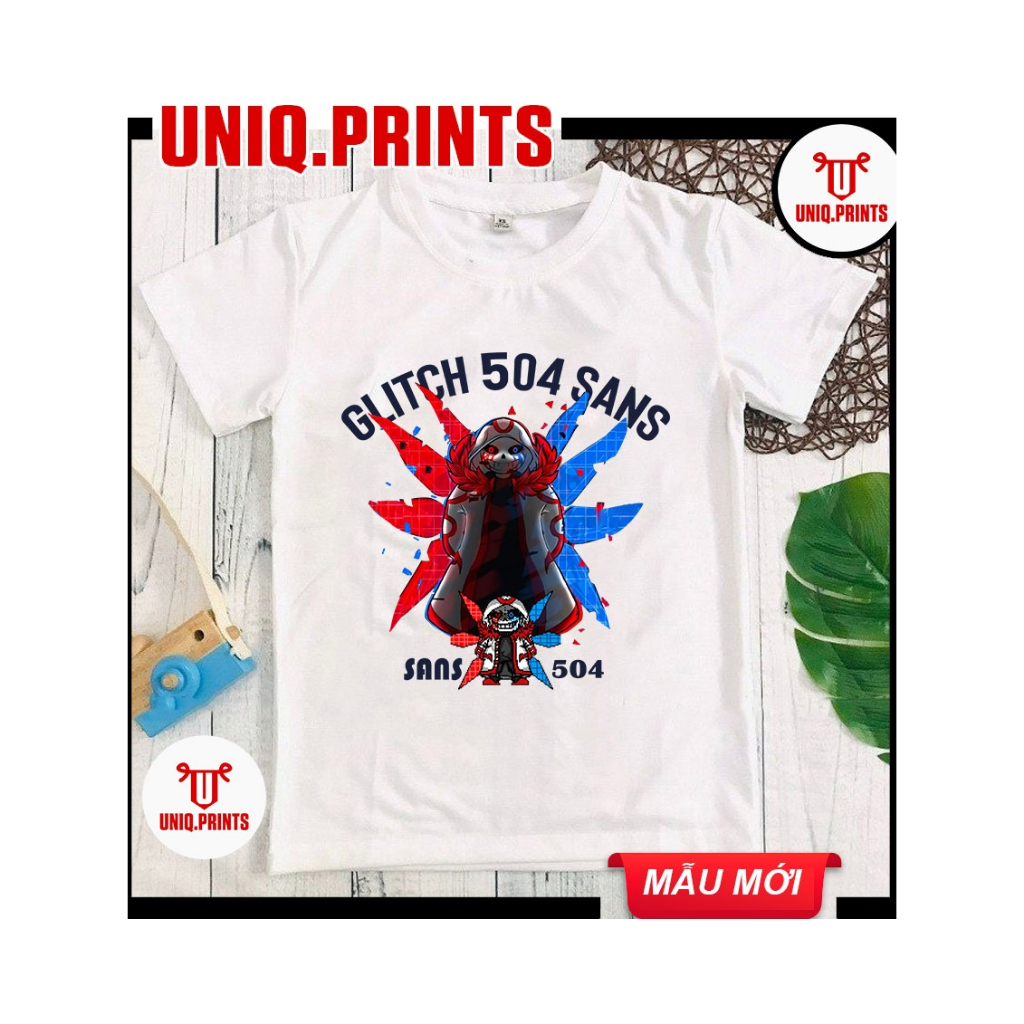 เสื้อยืดแขนสั้น Glitch 504 Sans - Error Sans Manh Cool มีจําหน่ายในขนาดเด็กทั้งหมด