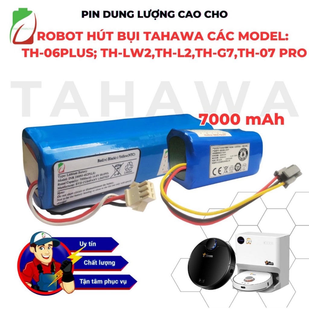 UPGRADE BATTERY TAHAWA CAPACITY MODELS: TH-06PLUS;TH-LW2,TH-L2,TH-G7,TH-O7 PRO LG/SAMSUNG STANDARD