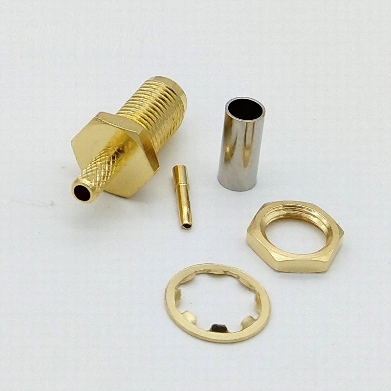 สายบัดกรีหญิง SMA RG174, RG316