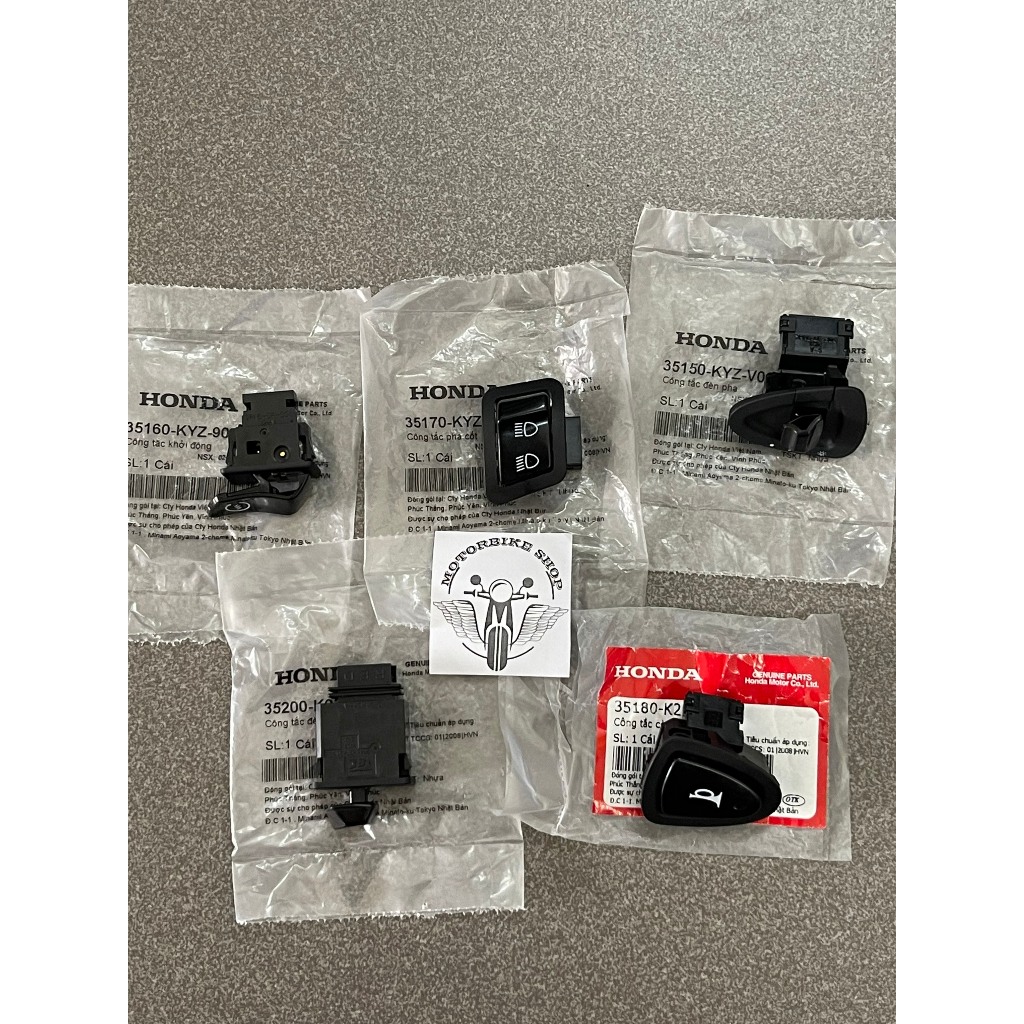 ปุ่มสวิตซ์รถยนต์ wave a 110 blade 110 (rsx 110 fi 2014-2025) 35160KYZ901 35200K03N31 35180K20T21 351