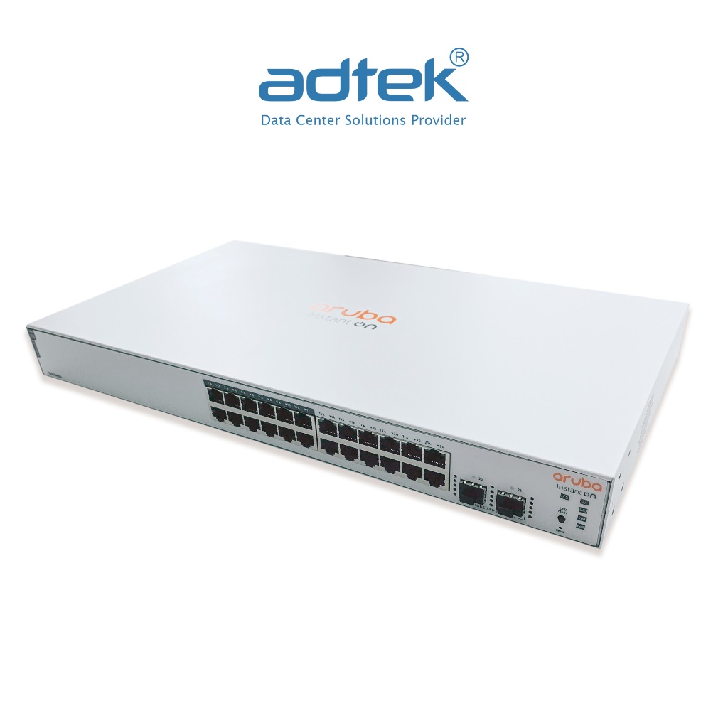 HPE Aruba Instant On 1830 24G 12p CL4 PoE 2SFP 195W Switch JL813A - สินค้าของแท้