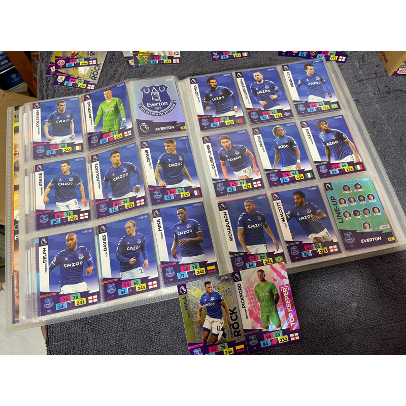 ชุดการ์ดนักฟุตบอล Match Attax & Panini Everton Club