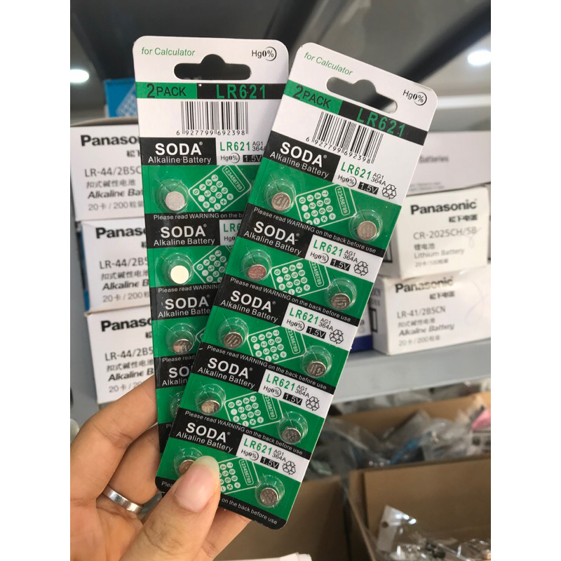 พุพองแบตเตอรี่นาฬิกา Soda 621 AG1 - SR621SW - SR621 - 364 - LR621W - L621F