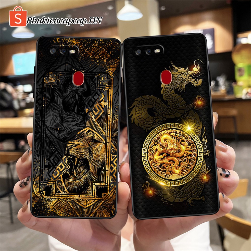 เคส Oppo A5s / A7 / A12 - เคส Oppo พิมพ์ลายมังกรทอง แบรนด์พรีเมี่ยม
