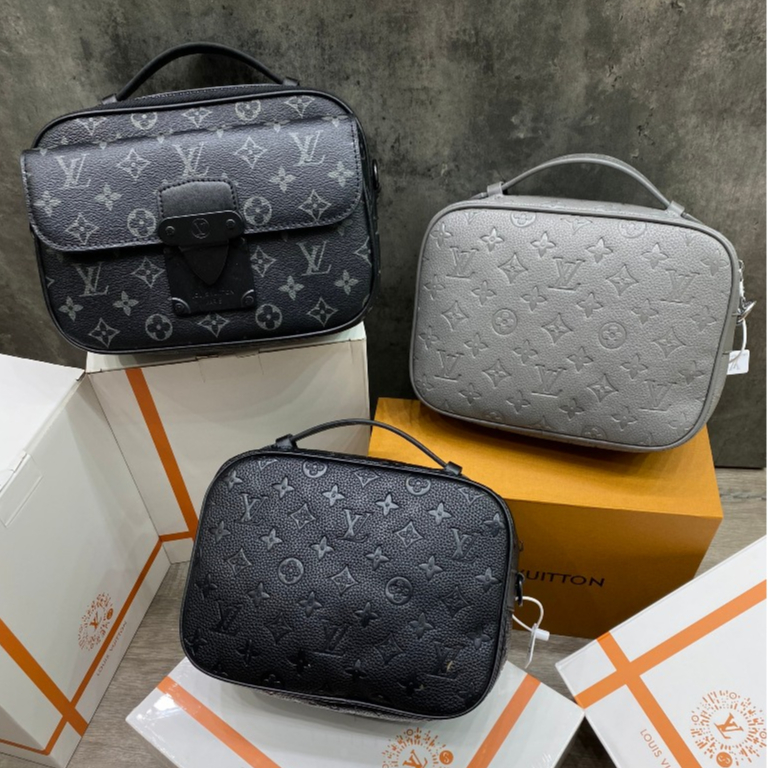 Lv S Lock กระเป ๋ า Messenger ขนาด 28x18x8