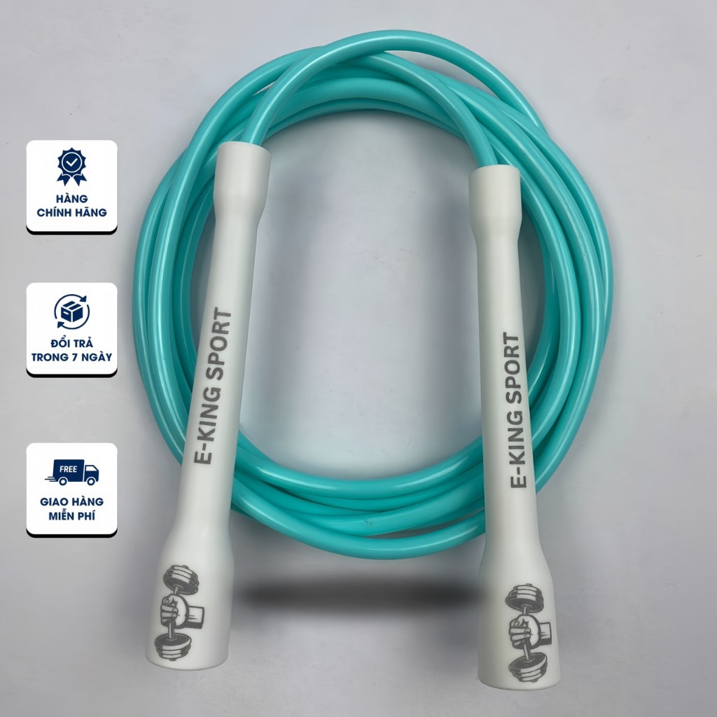 E-King Sport Speed Jumping Rope เส้นผ่านศูนย์กลาง 6 มม. วัสดุ PVC Solid GYM Boxing Fitness Jumping R