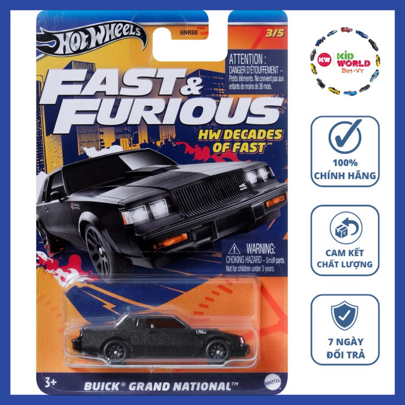 Hot Wheels Fast & Furious Series รถโมเดล Buick Grand National HRW43