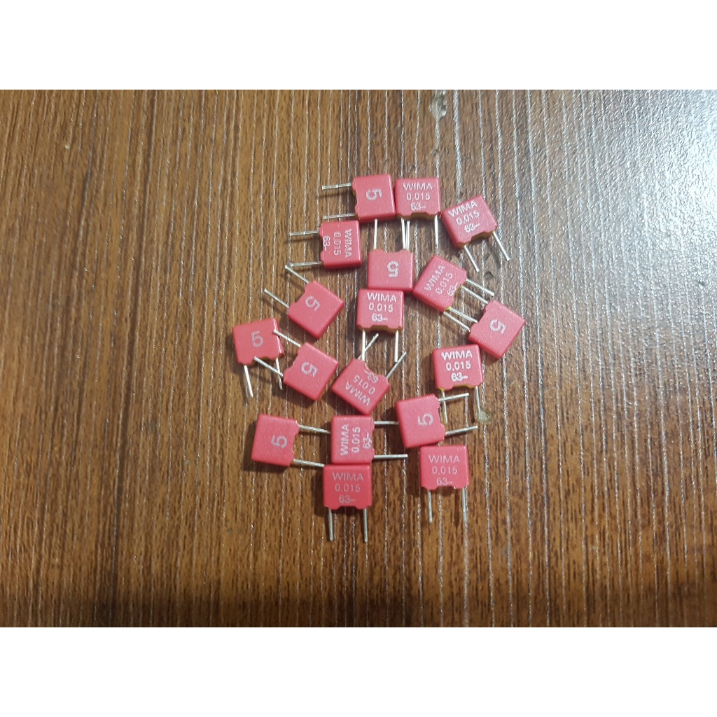 Wima MKS2 คาปาซิเตอร์ 0.015uF 15nF 153 - 63v