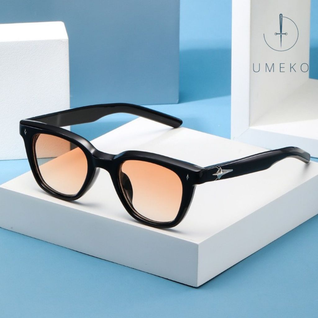 UMEKO square NK123 แว่นกันแดดสําหรับผู้ชายและผู้หญิงป้องกันรังสียูวีเพื่อปกป้องดวงตา