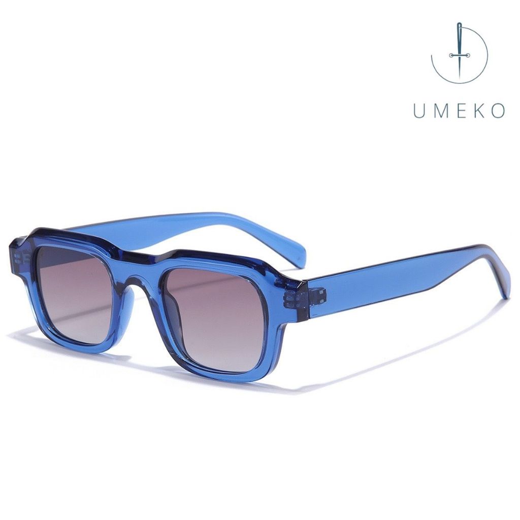 UMEKO แว่นกันแดดทรงสี่เหลี่ยม NK125 สําหรับผู้ชายและผู้หญิงที่มีป้องกันรังสียูวีเพื่อปกป้องดวงตา