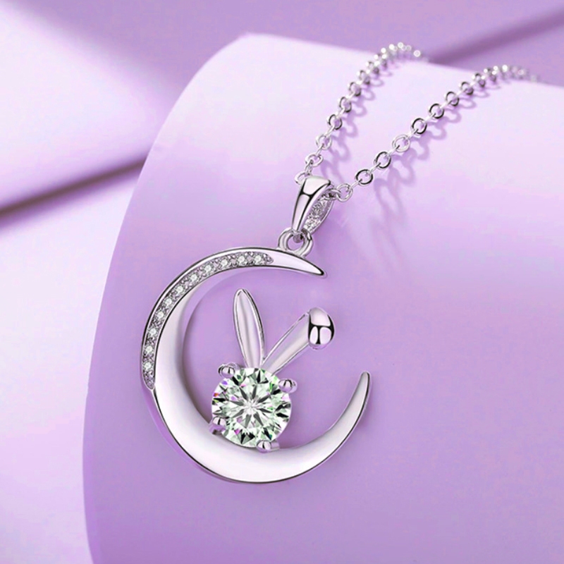 GRA KannJewelry FY 5mm, 6.5mm Moissanite สร้อยคอเพชร - 513