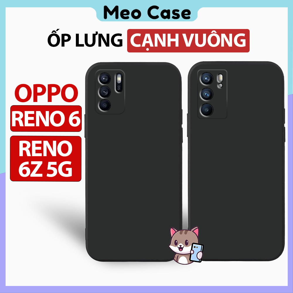 เคส Oppo Reno 6 4G / 5G, เคส Oppo Reno 6Z 5G, TPU Square Bezel, เคสโทรศัพท์สําหรับการป้องกันฝาปิดกล้