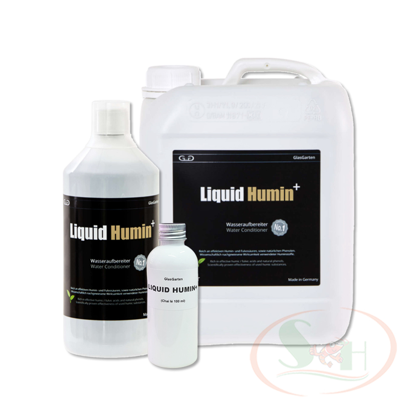 GlasGarten Liquid Humin ขวดน้ําสีดํา 100 มล. น้ําสีดําลดความเครียด ฆ่าเชื้อรา แบคทีเรีย บํารุงกุ้ง