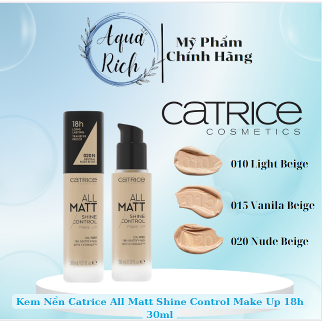 Catrice All Matt Plus Shine Control Make Up Foundation 30มล