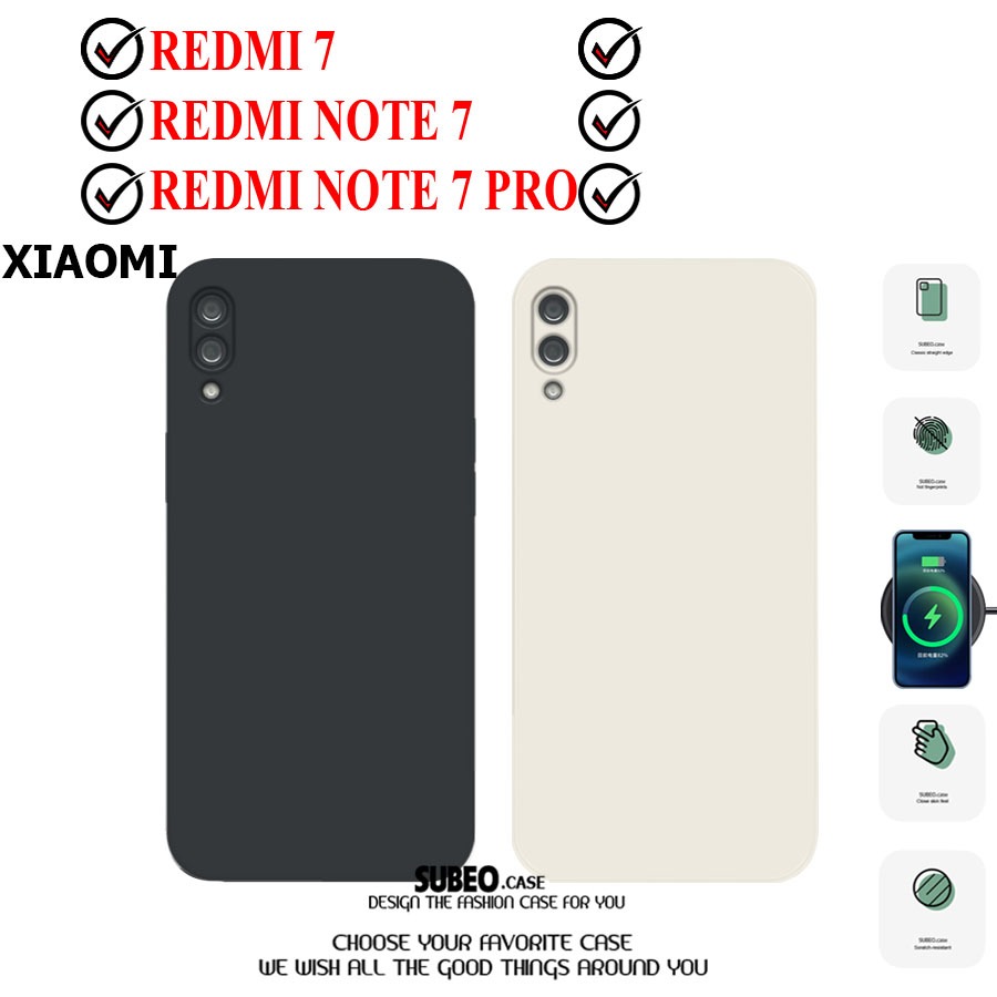 Xiaomi REDMI 7, REDMI NOTE7, REDMI NOTE 7 PRO Case With Square Bezel, Full Bezel Camera Protector