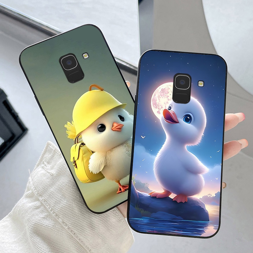 เคส Samsung ss j6 plus / ss j6+ / a8 2018 / a8 plus 2018 / ss j6 2018 พิมพ์ลายเป็ดน่ารัก เคสสวย