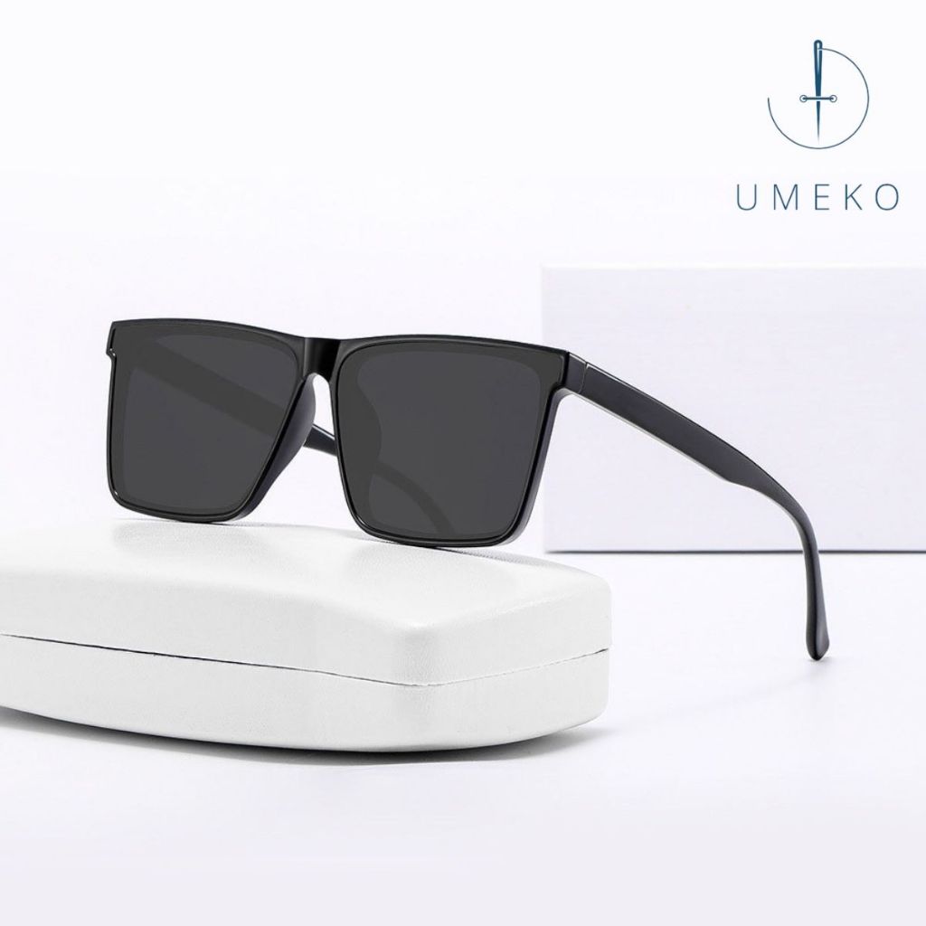 UMEKO แว่นกันแดดทรงสี่เหลี่ยม NK10 สําหรับผู้ชายและผู้หญิงที่มีป้องกันรังสียูวีเพื่อปกป้องดวงตา