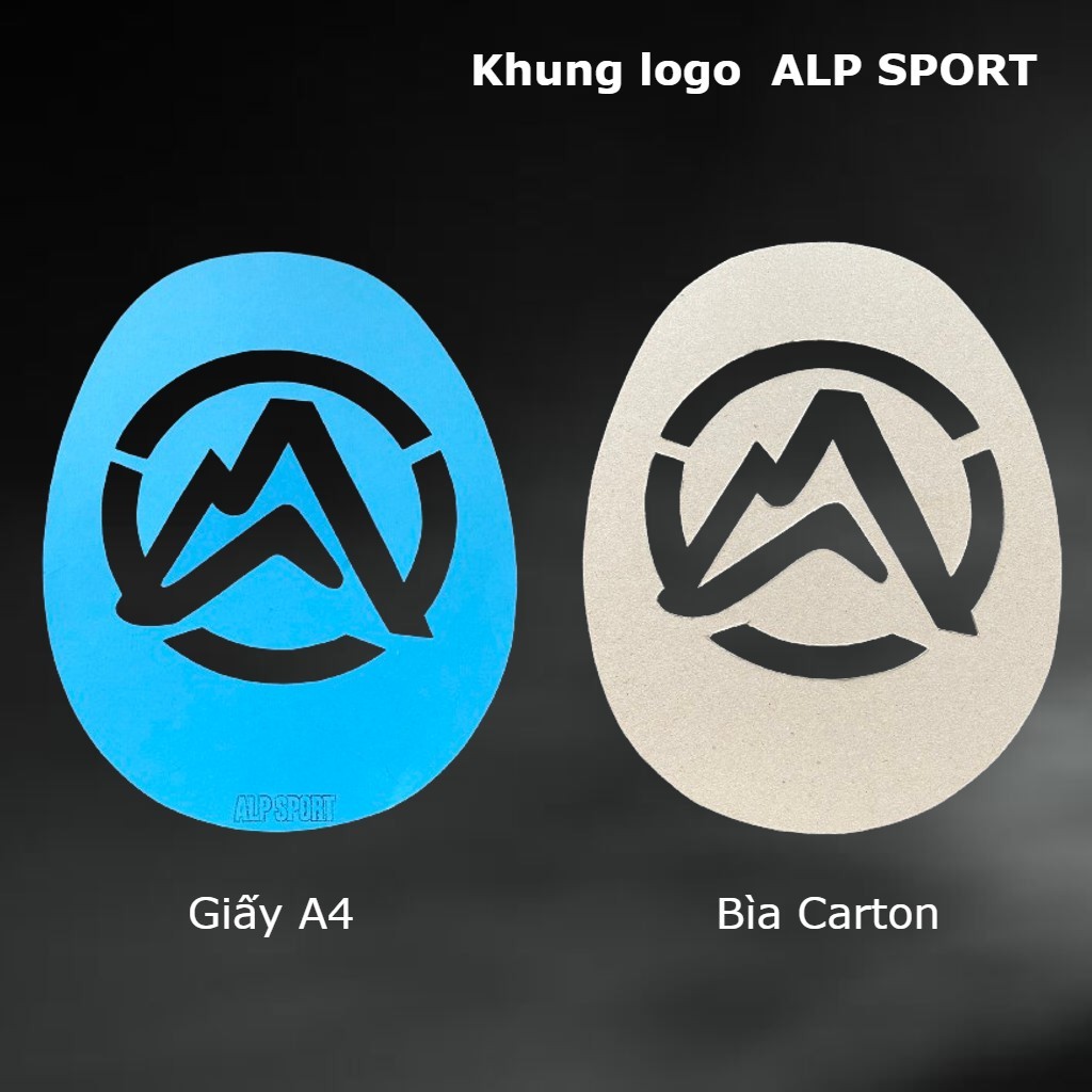 เฟรมโลโก้ทาสีไม้แบดมินตัน Alp sport โครงโลโก้ทาสีไม้แบดมินตัน Alp sport