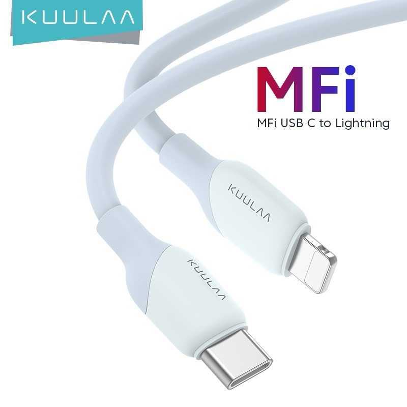 สายชาร์จเร็ว C to L ตรงตามมาตรฐาน MFi Kuulaa PD 30W - สินค้าของแท้