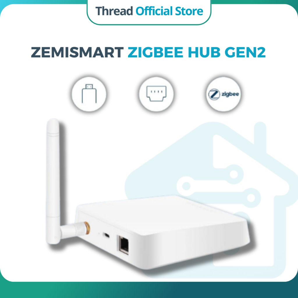 Zemismart Zigbee Hub Gen 2, เข ้ ากันได ้ กับ Apple HomeKit, Tuya Smart Life, Google Home, Amazon Alexa